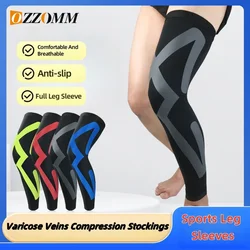 Full Leg Compression Sleeve Long Knee Braces, Anti Slip Varicose Veins Compression Stockings, Sports Leg Sleeves For Men Women