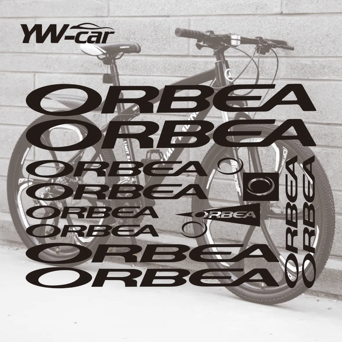 1set Mtb Sticker for ORBEA Bicycle Accessories Frame Road Bike Cycling Frame Stickers DIY Bike Decorative Stickers,32cm*20cm