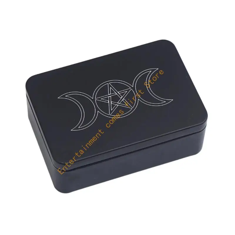 Metal Rectangle Organizers Box Playings Card Storage Box Money Coin Carry Box Candy Case Business Tarots Storage Can 55KD