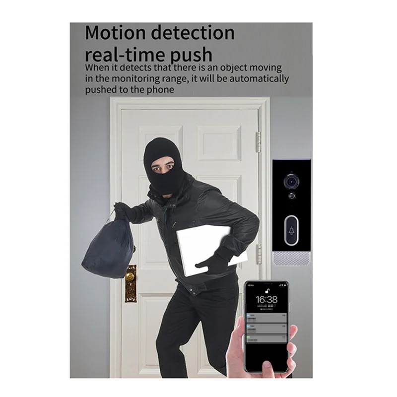 A10R Tuya كاميرا جرس الباب المنزلية الذكية مقاوم للماء واي فاي فيديو إنترفون 1080P حماية الأمن في الهواء الطلق اتجاهين الصوت المملكة المتحدة التوصيل أ
