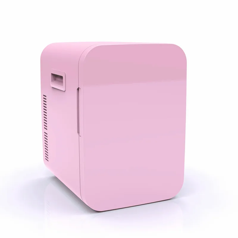 Portable Beauty Cosmetic Refrigerator Retro Style 10l Custom Glass Door With Heat and Cool Mini Fridge for Skin Care