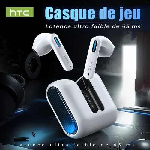 Imagen 1 del producto 【HTC NE49】auriculares Bluetooth V6.0 auriculares inalámbricos deportivos TWS Mini auriculares de latencia ultrabaja graves HD de larga duración