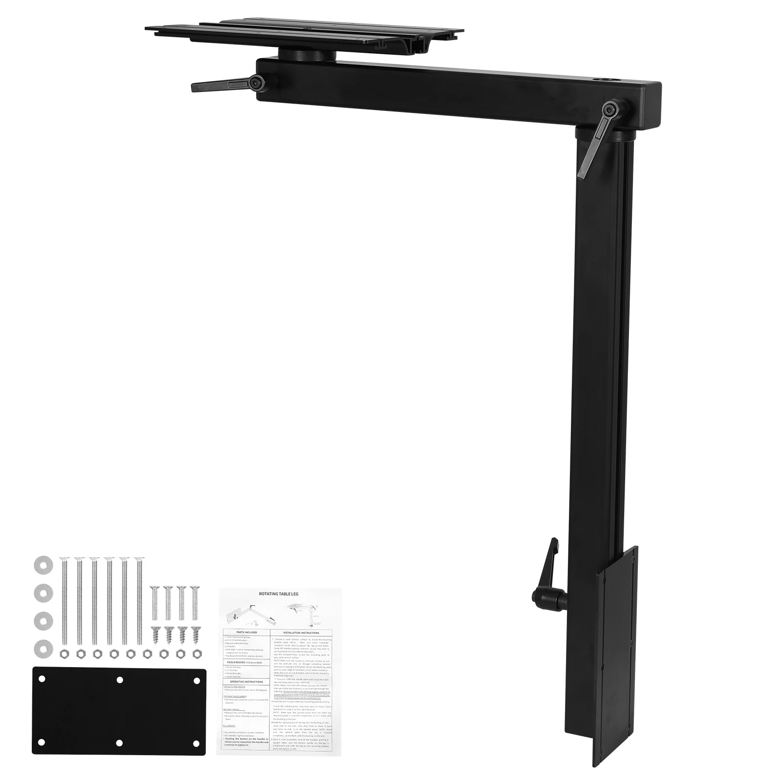 

RV Adjustable Table Leg 360 Degree Swivel Aluminum Alloy Removable RV Table Leg Height Adjustable RV Table Leg Bracket for RVs