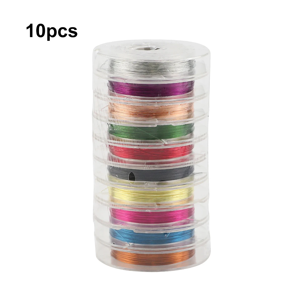 10 Roll Resistant Strong Line 0.3/0.38mm Set Stainless Steel Beading Wire Jewelry Cords String for DIY Bracelet Necklace Making