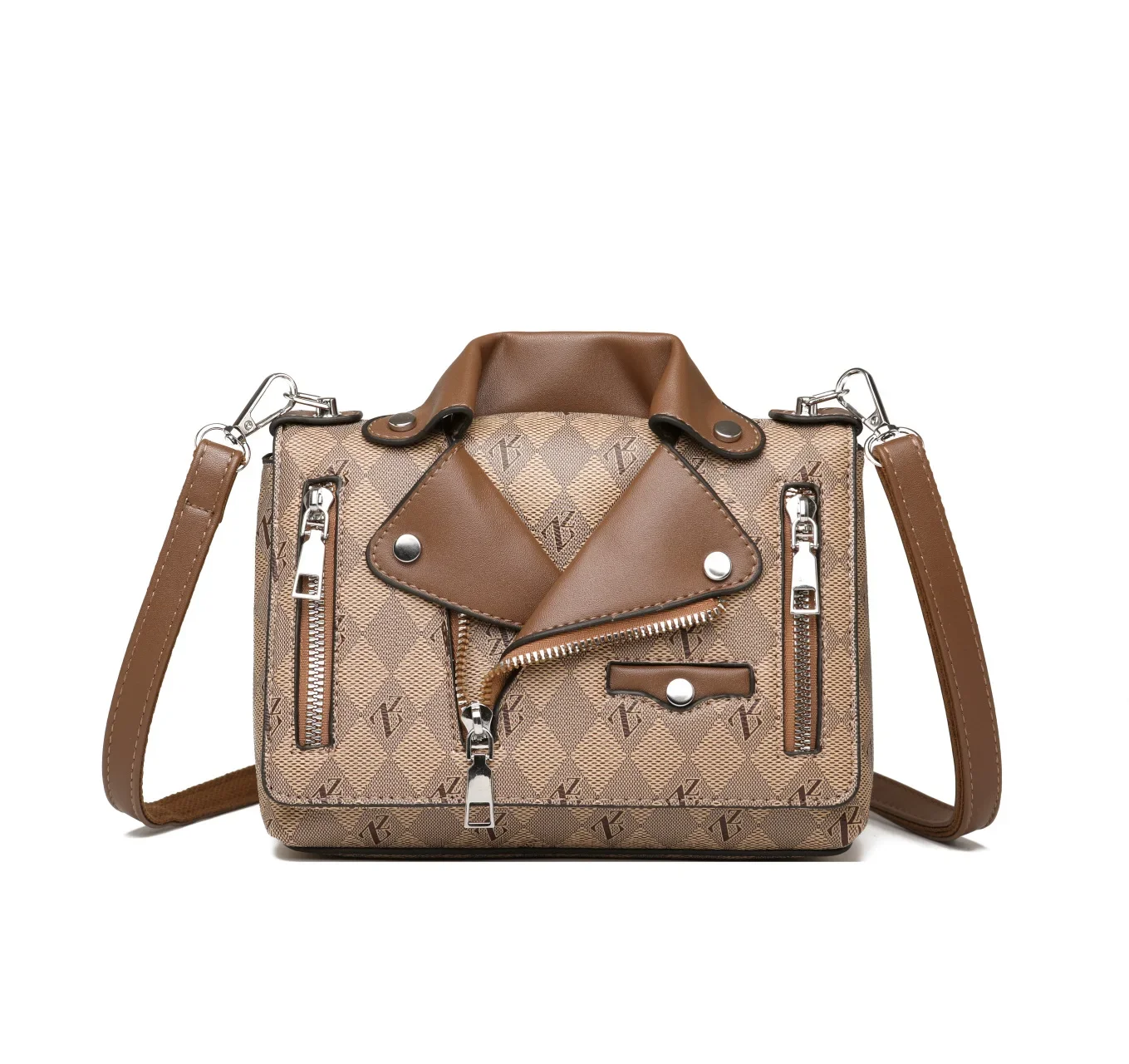 المرأة شخصية رسالة الشطرنج حقيبة كتف صغيرة مخصصة الملابس التبعي