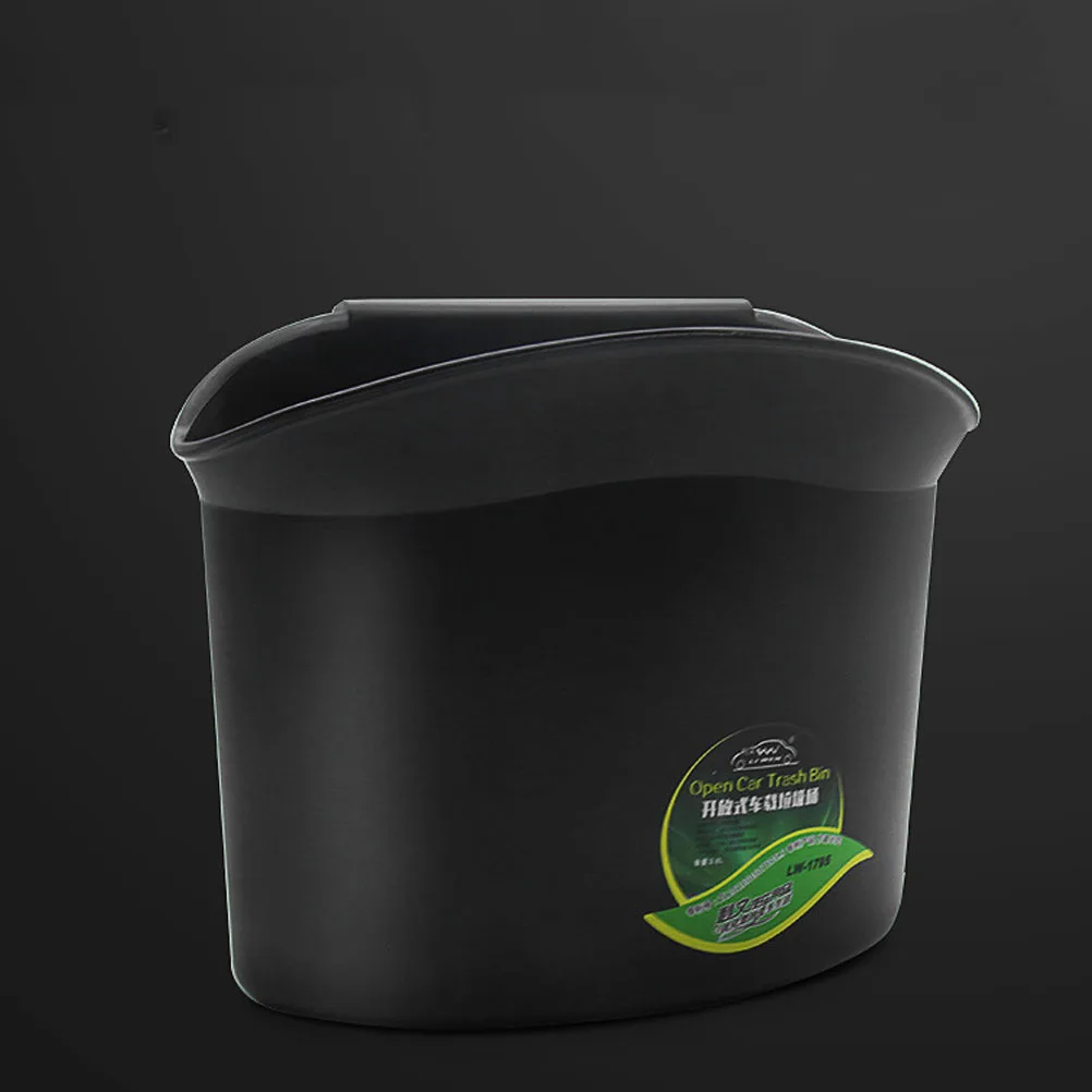 

Car Garbage Can Mini Portable Trash Bin Black Durable Storage Can for Vehicle Travel Rubbish Wastebasket for Office Home