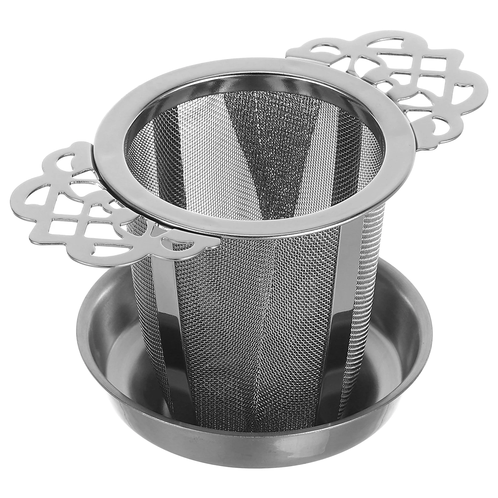 

Tea Strainer Filter Stainless Steel Infuser Cup Metal Loose Bowl with Mesh 304 Leaf Holder