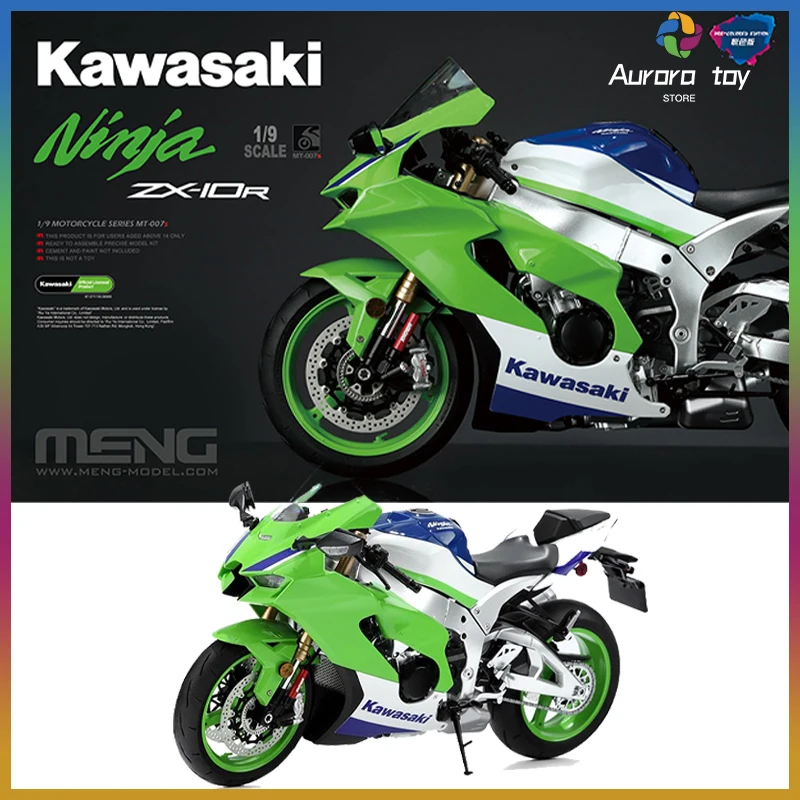 

1/9 MENG Kawasaki Ninja ZX-10R модель мотоцикла в сборе MT-007s предварительно окрашенное издание сборная фигурка Коллекционный подарок на день рождения