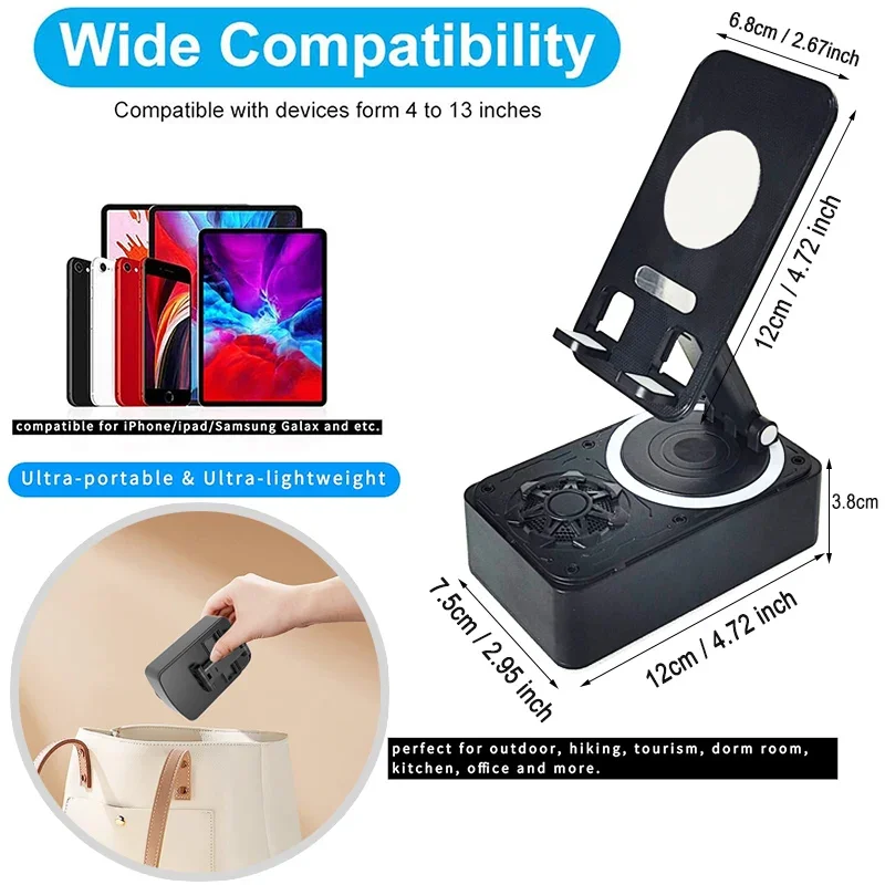Bluetooth Speaker Adjustable Desktop Live Lazy Tablet Bracket Support Portable Wireless SpeakerNew Cell Phone Holder Stand image 5