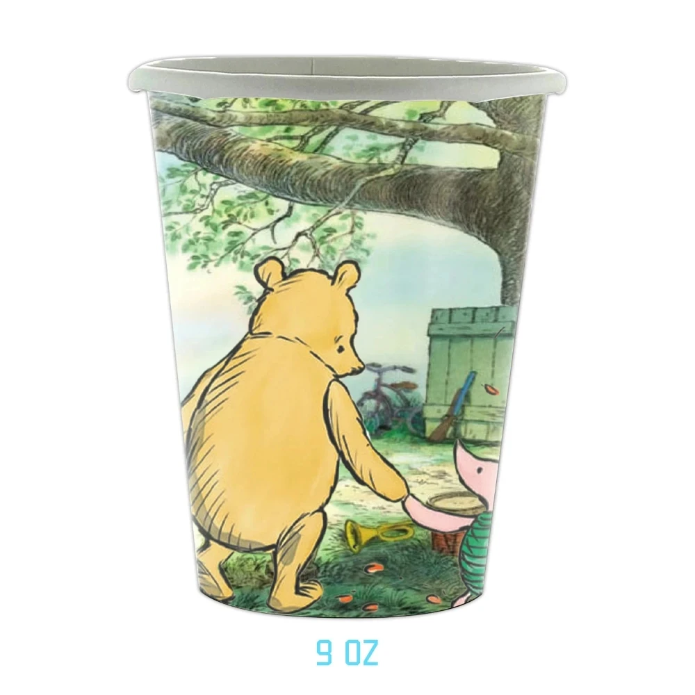 Winnie Puuh Geburtstagsdekoration Puuh-Bär Teller Tischdecken Servietten Banner Becher Kindergeburtstag Geschenke Babyparty