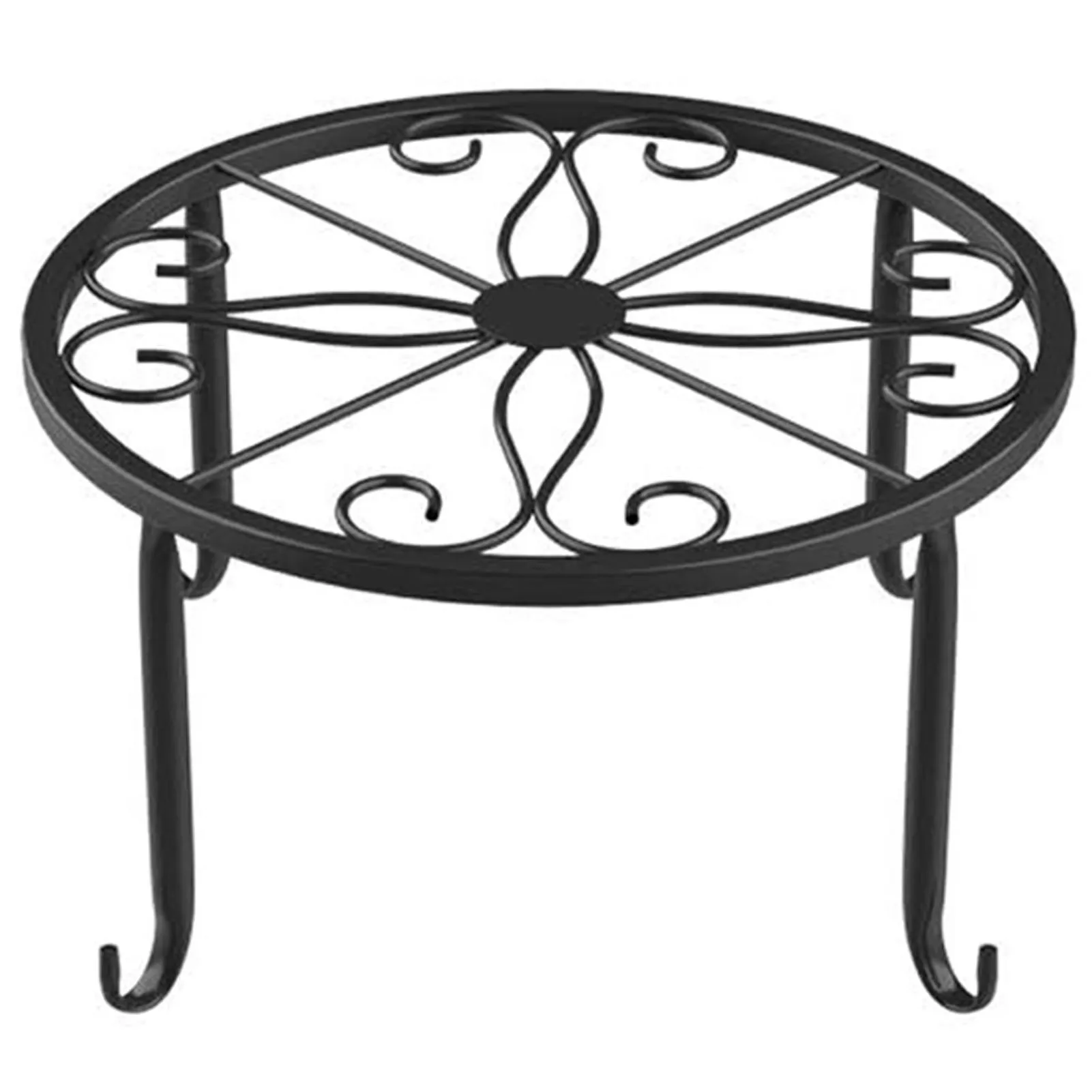 Heavy Duty Hollow Round Flower Pot Rack, suporte para plantas interiores e exteriores, Xqmg