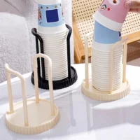 Kitchen Paper Cup Holder Disposables Cups Picker Multifunctional Desktop Cup Storage Rack Household Coffee Cup Holder for Home 6