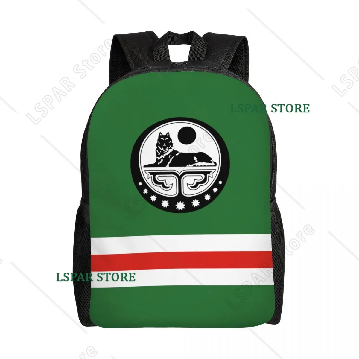 Custom Chechen Flag Laptop Backpack Men Women Fashion Bookbag for College School Students Chechnya Proud Bag