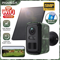 INQMEGA 5MP 2K HD 4G Wireless Solar Camera Wifi Outdoor 10000mAh Battery WiFi Security Camera Waterproof PIR Animal Detection 
