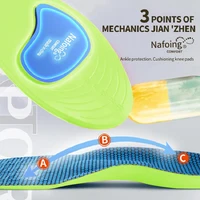 Semelles orthopédiques pour pieds, semelle intérieure de Sport absorbant les chocs pour chaussures, Support de voûte plantaire, modèles de fasciite plantaire, coussinets pour hommes et femmes 5