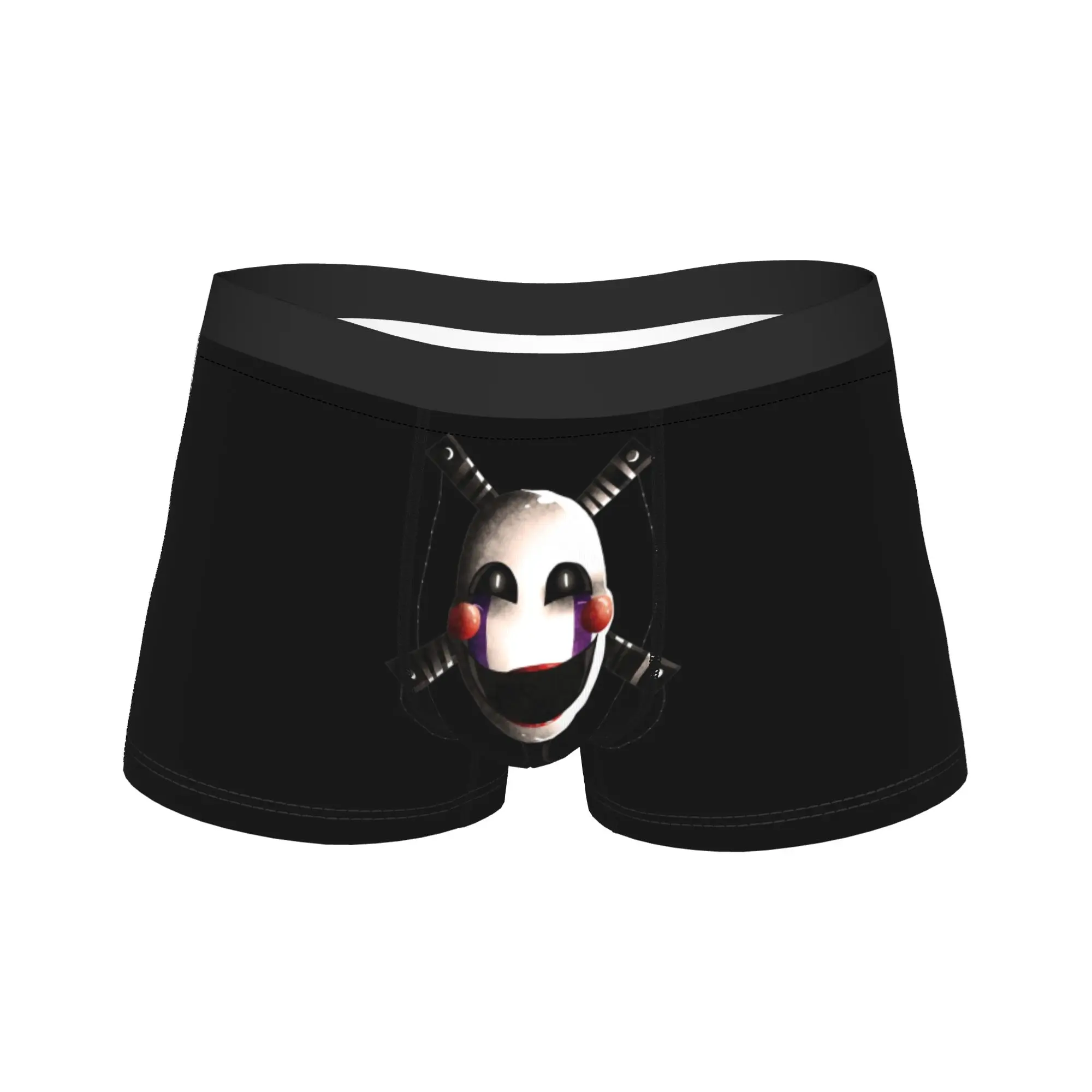 

Men FNAF At Freddys The Puppet Long Underwear Funny Boxer Briefs Shorts Panties Male Breathable Underpants