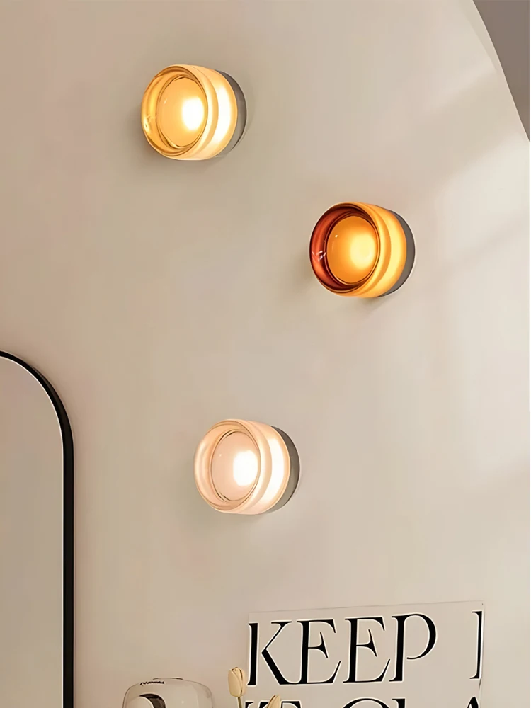 Nordic Simple Acrylic Wall Light Bedroom Bed Wall Light Atmosphere Light Corridor Balcony Ceiling Light Waterproof Wall Light