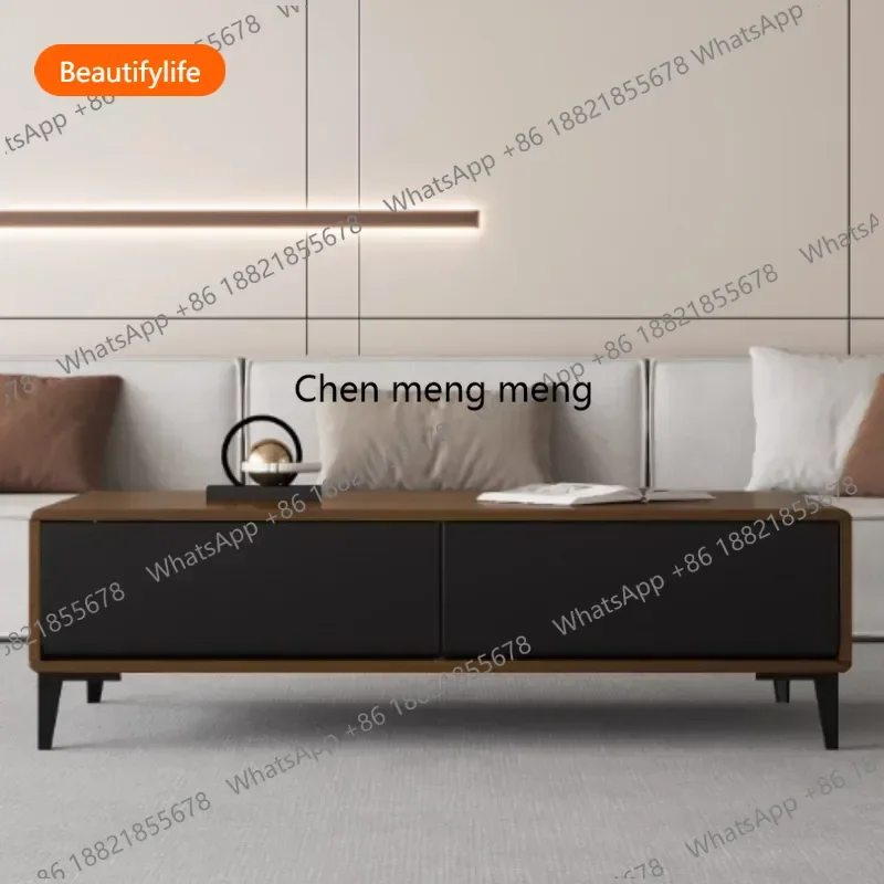 

Кофейный столик A55 закрытого типа, квадратный, деревянный, для небольшой гостиной, консольный, дизайнерский, для салона, приставной, для отеля, мебель