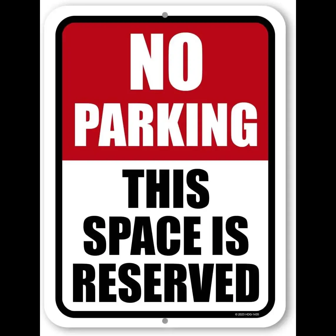 Honey Dew Gifts No Parking Reserved Space Metal Sign  x inch Durable Yard  Lawn Warning Sign for Home Decor