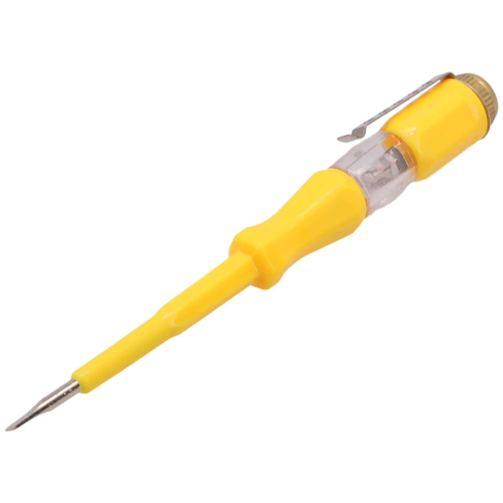 Practical Voltage Indicator Voltage Indicator Anti Slip Handle Electrical Test Pen Neon Light Drill Bit Chrome Steel