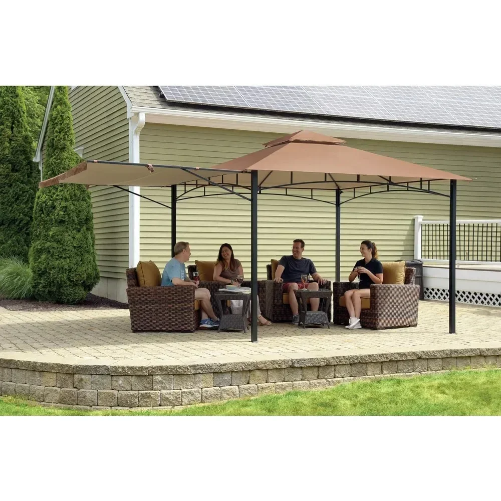 

Redwood Gazebo – 11 ft.x11 ft., Strong Steel frame, Outdoor Canopy, Sunshade Tent, Suitable for Gardens, Courtyards, and Camping