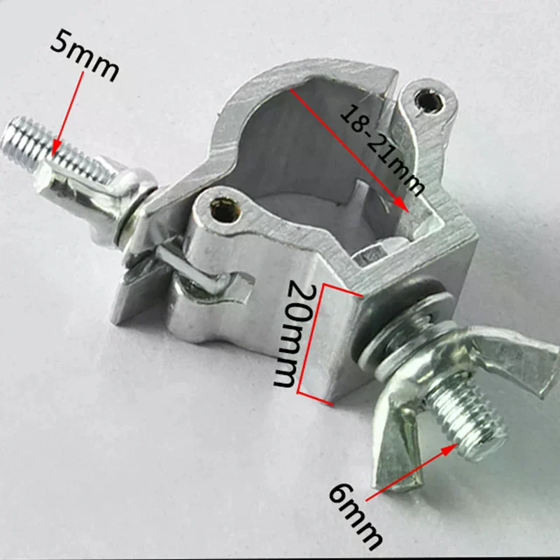 알루미늄 합금 무대 조명 트러스 클램프 DJ 조명 클램프 LED PAR 무빙 헤드 빔 스팟 클램프용 훅