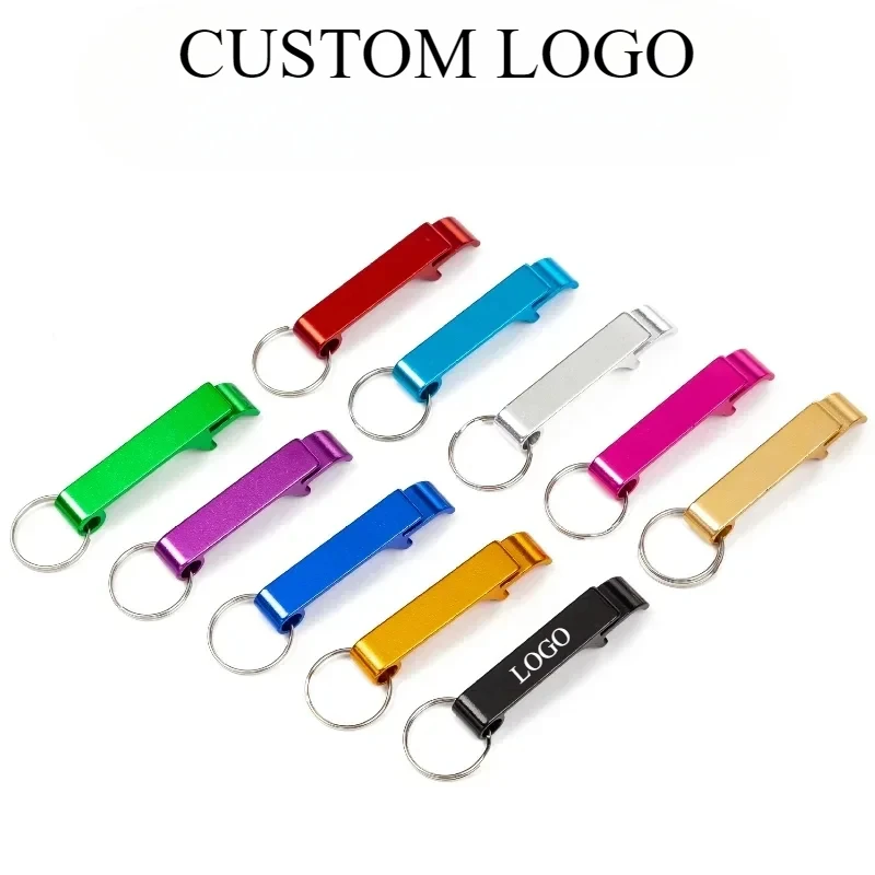 Custom Logo Beer Opener Company Activity Gifts Laser Engrave Personalize Aluminum Metal Bottle Multifunctional Tools