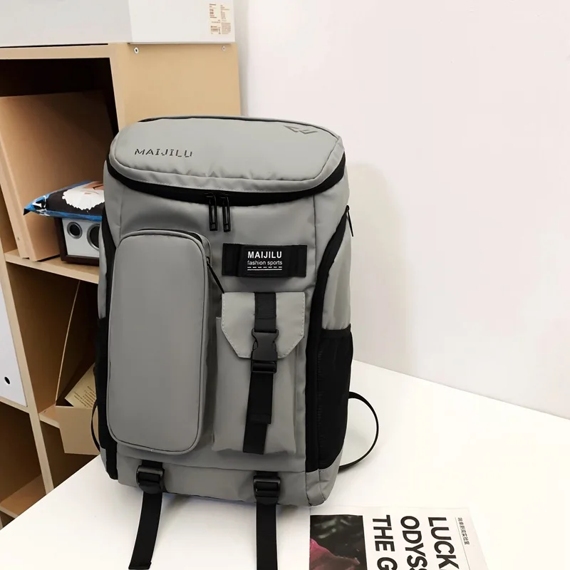 New in Waterproof Oxford Backpack Large Capacity Outdoor Hiking Badminton Bag Wide Straps Multi-Purpose Durable Sports Bag