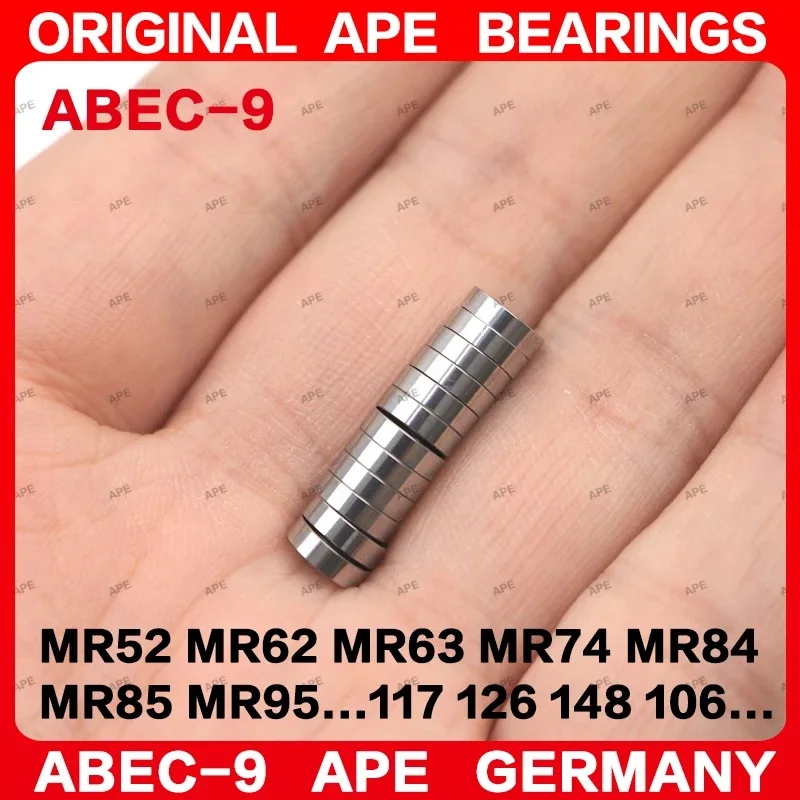 10 個 ABEC-9 ドイツベアリング R2 R2-5 R3 R168 R188 R156 R166 R1212 R1810 R1-5 R133 R155 ZZ -2Z 猿ベアリング