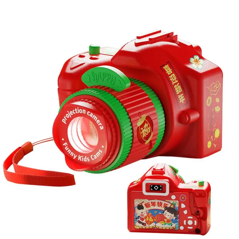 Projection Camera Toy Pretend Play Camera Toy for New Year Fun Camera Viewers Toy Camera with Projector for Easter Birthday