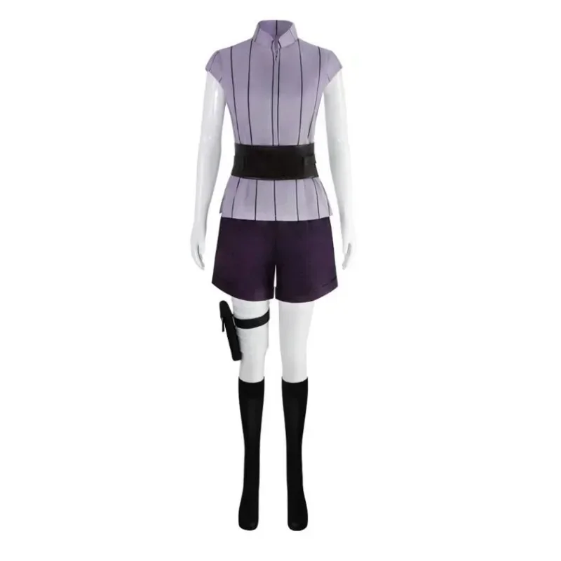 2026  Hinata Hyuga Shippuden Generation Hinata Shirt Pants Belt Cosplay Costumes Cosplay Halloween Carnival Costumes Wig view 4