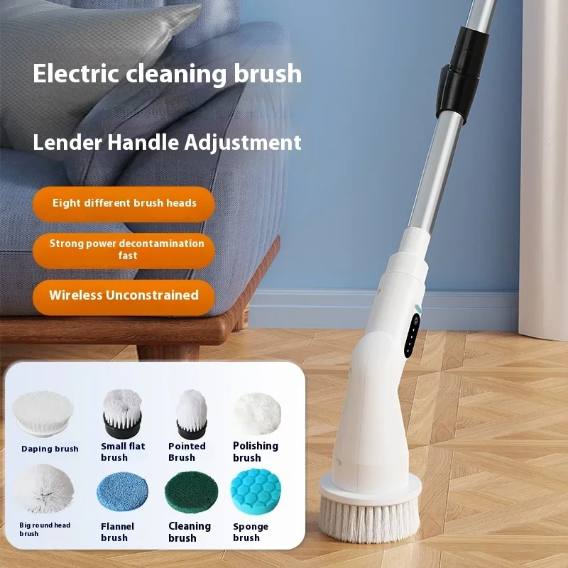 9 in 1 Electric Cleaning Brush-Cordless Electric Spin Cleaning Scrubber Shower--BathroomCleaning- cleaning tools