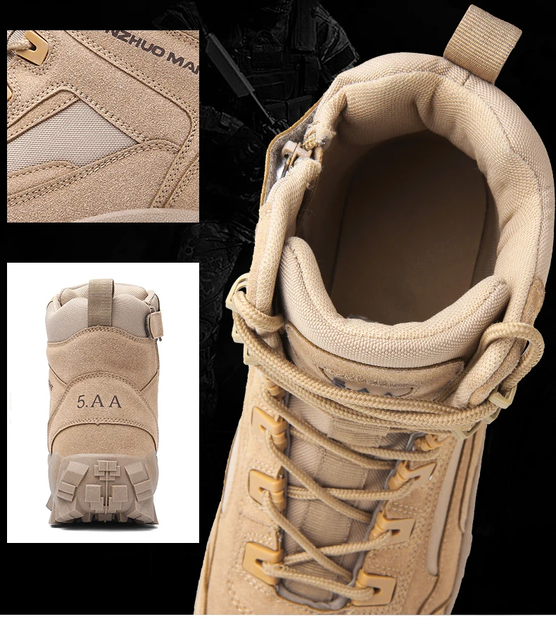 Neue männer Stiefel Taktische Schuhe Outdoor Turnschuhe Wanderschuhe Bergsteigen Walking Jogging Stiefeletten Botas Cuturno Masculinas – Detail 6