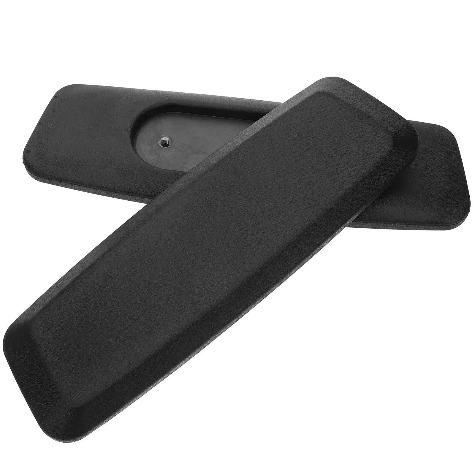 

2Pcs Rotating Lifting Armrest Pads Office Chair Black Replacement Ergonomic PU Furniture Parts Computer Rolling Chairs