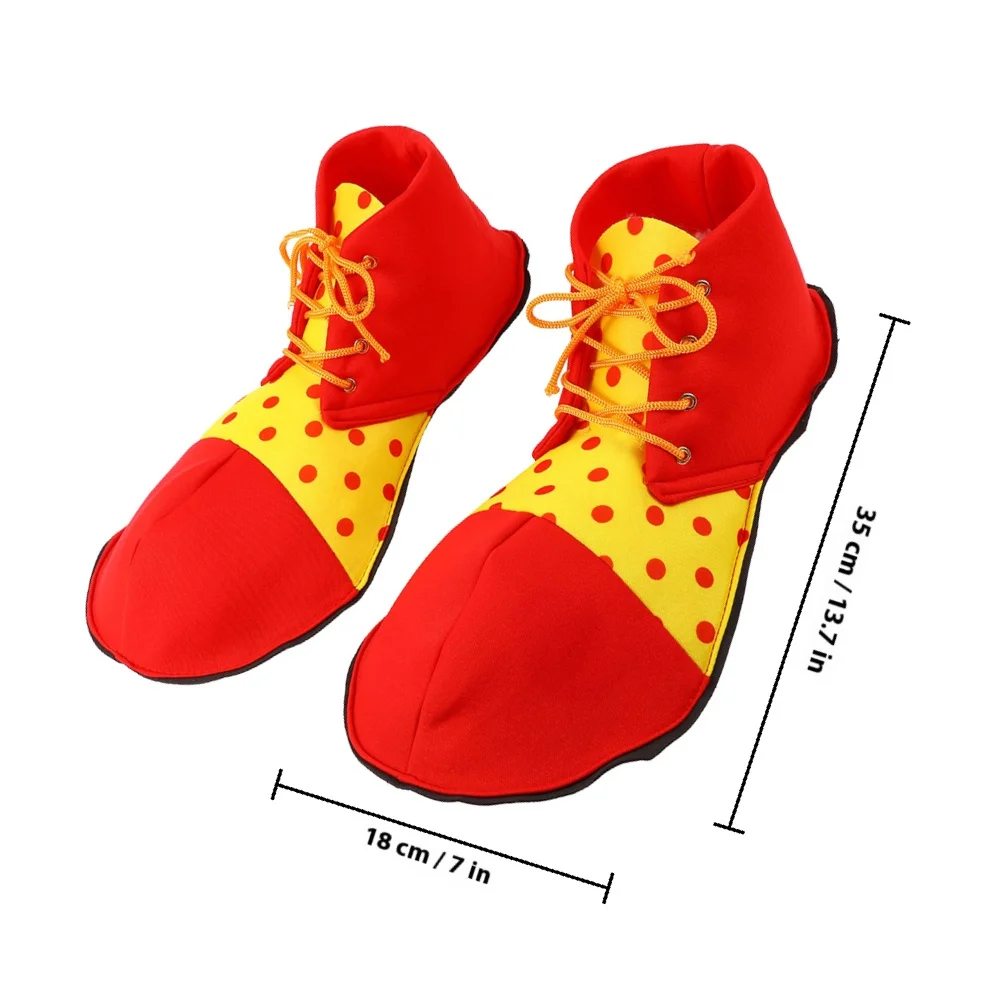 Clown Shoes Small Clown Costume Shoes For Halloween Party Cosplay Performance Lightweight Wear Resistant Adult Men