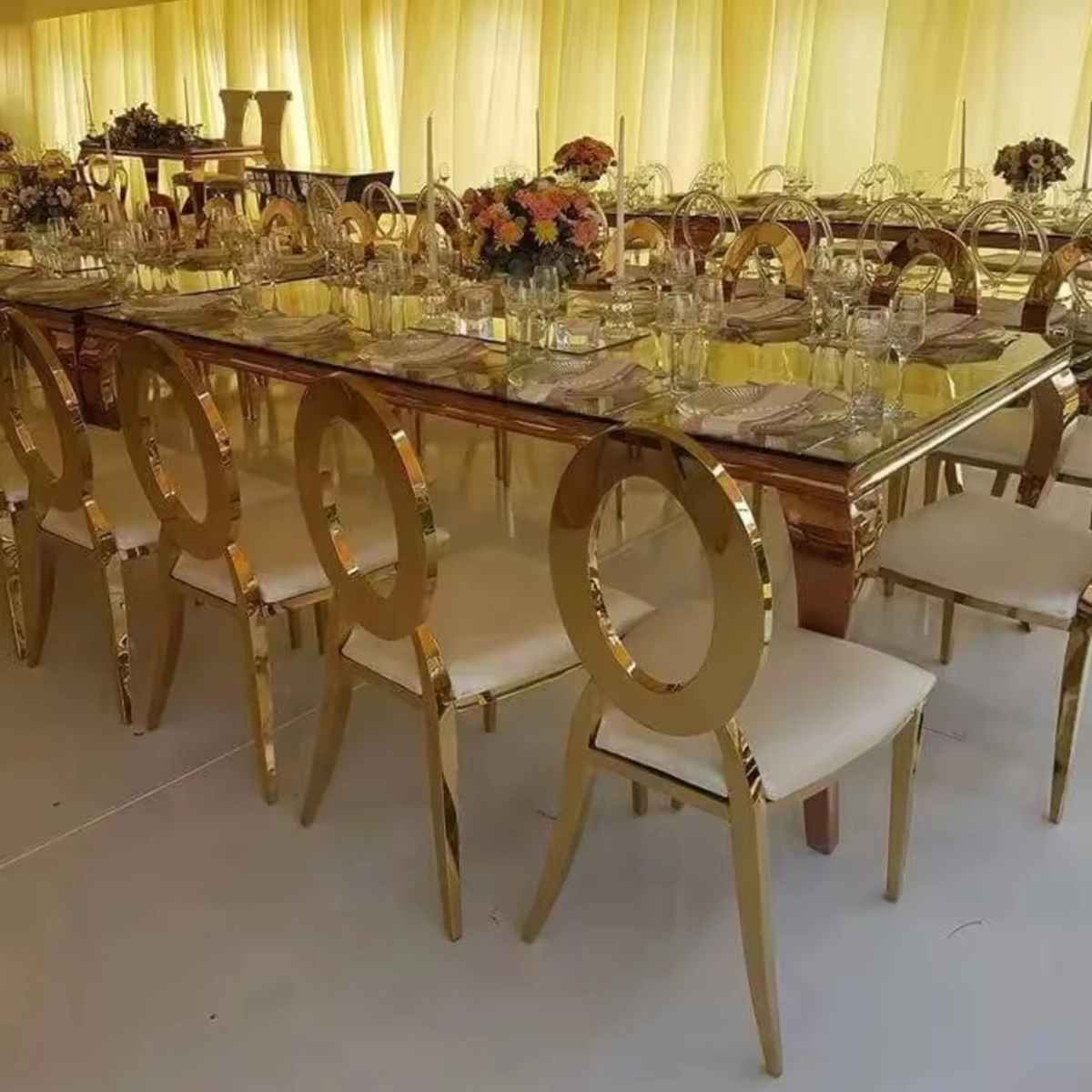 50pcs)gold/sliver )Wholesale Furniture Decor Luxury Stainless Steel Oval Back Metal Frame Banquet Hotel Wedding Chair