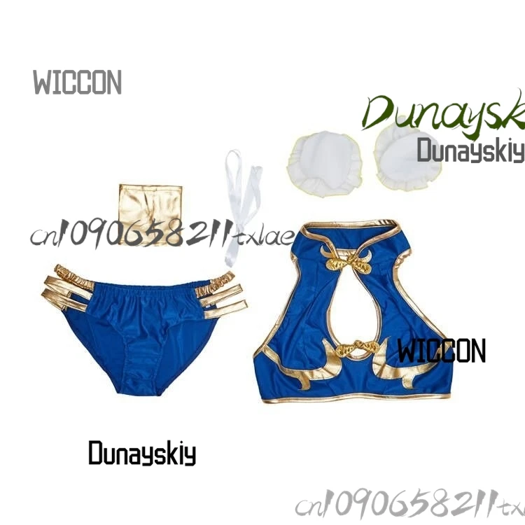 Sttreet Fighhter anime cosplay Chun Li sexy women swimwear cosplay costumes accessions  jirai kei high quality Halloween cosplay