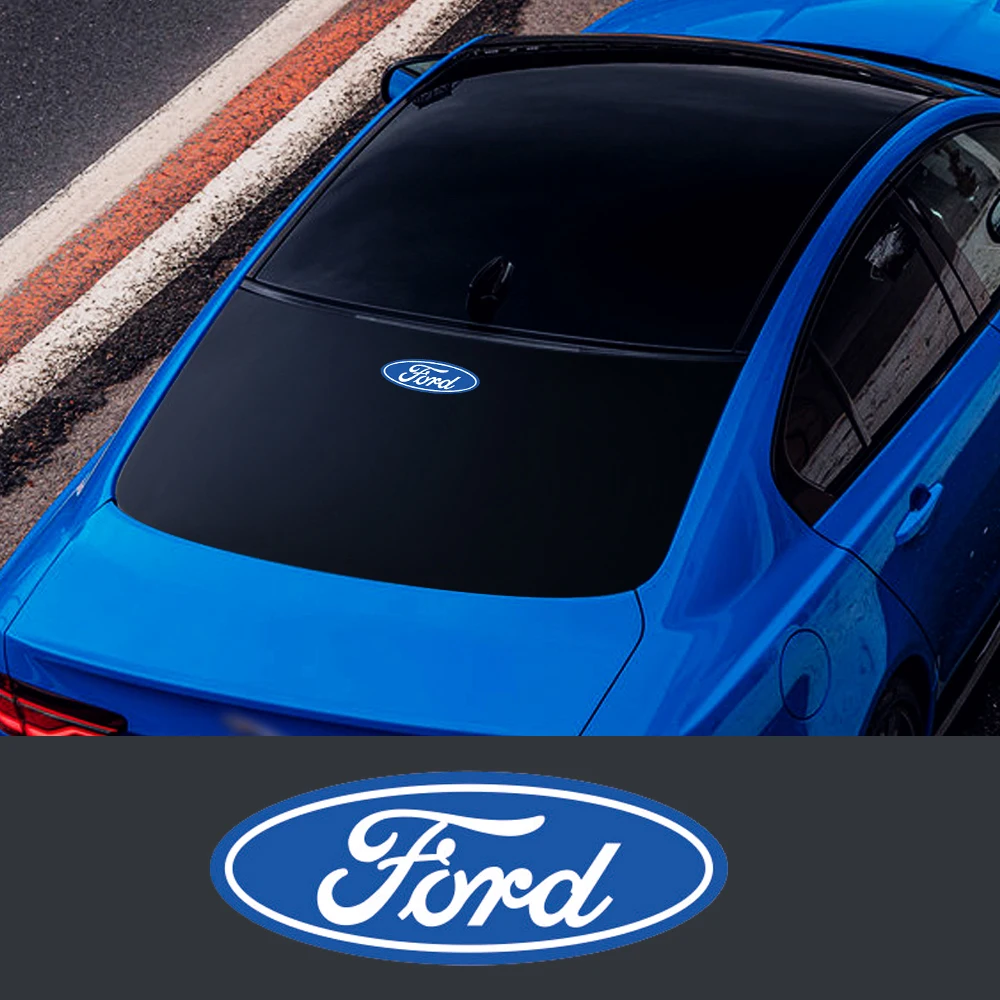 Calcomanía de Vinilo con Logotipo de Auto para Carrocería, Puerta, Maletero, Decoración, Accesorios de Estilo Automotriz para Ford Focus, Mondeo Mk4, Mustang, Kuga, Fusion, ST Max