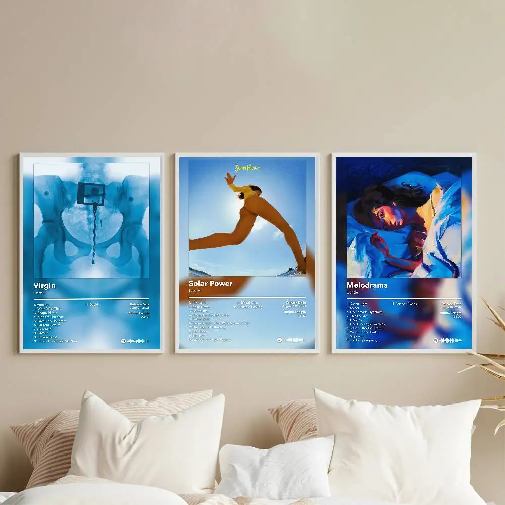 المغني لورد العذراء المشارك لزجة جدار الفن الطباعة مقاوم للماء غرفة المعيشة المنزلي غرفة بار ديكور جمالي