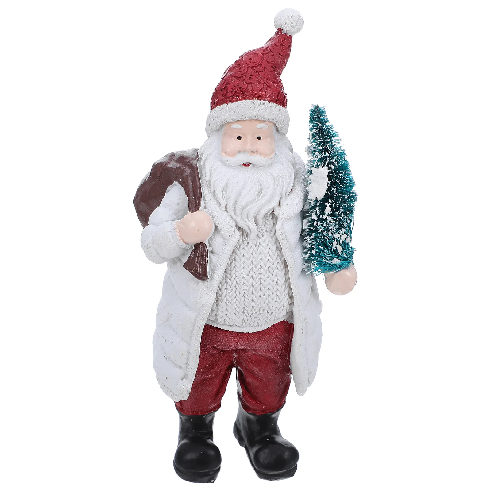 

Desktop Santa Decoration Christmas Decorations Claus Sculpture Tabletop Ornament Festival Supply