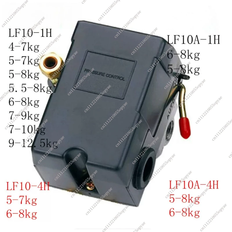 Custom Lefoo Force LF10-1H Air Compressor Pump Pressure Switch 220V380V Air Pressure Switch Pressure Controller