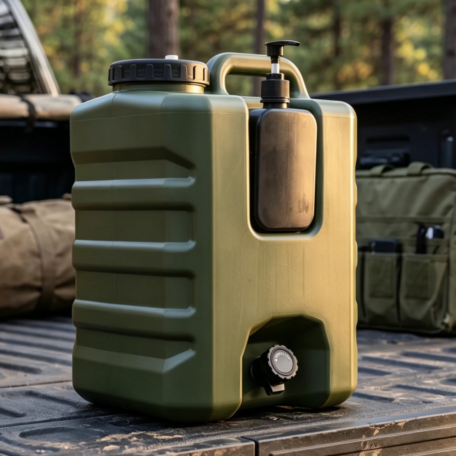 20L Water Jug with Spigot Large Camping Waters Jug Multifunction Waters Storage Containers for Emergency Storage Outdoor Hiking