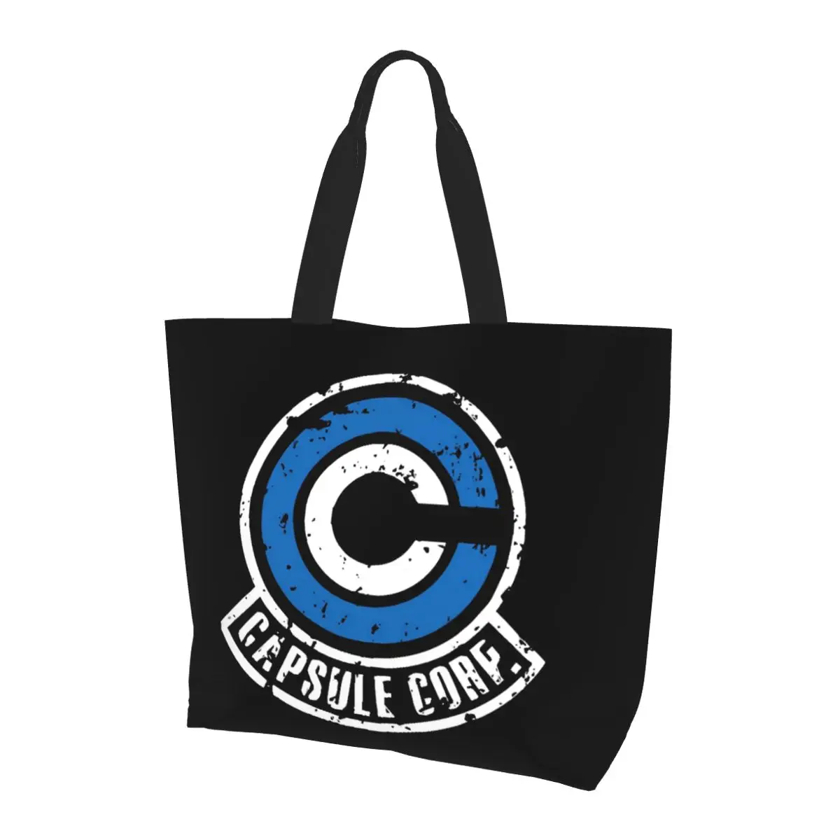 

Capsule Corp Shopping Tote Bag Canvas Large Capacity Shoulder Bags Shopper Grocery Handbag for Women