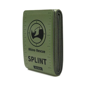 RHINO RESCUE First Aid Splint 36" X 4.3" Green-Gray, Keep Bones in Position For Camping Hiking Fixture Bone Emergency Kit