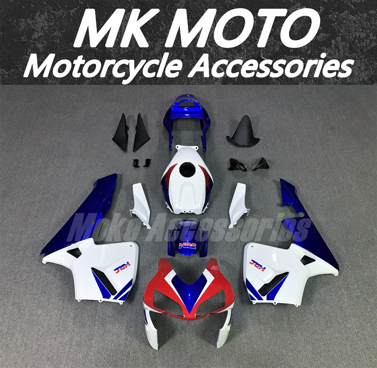 

Moke moto Fairings Kit Fit For Cbr600rr 2003-2004 Bodywork Set High Quality Abs Injection White Blue