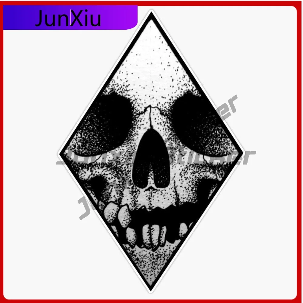 

Diamond Skull Vinyl Waterproof Sticker Car Laptop Wall Window Bumper Scratch-proof Decal Exterior Accessories Graphic Vinyl Pvc