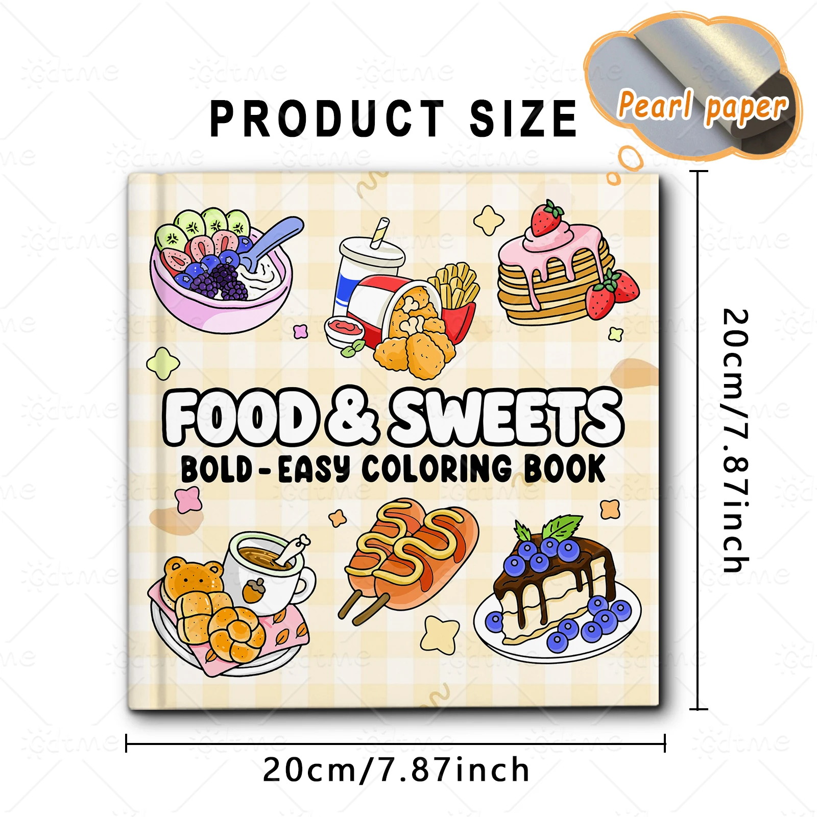 FOOD SWEETS كتاب تلوين بأنماط  - مراجعة Food Snacks Coloring Book وسعره