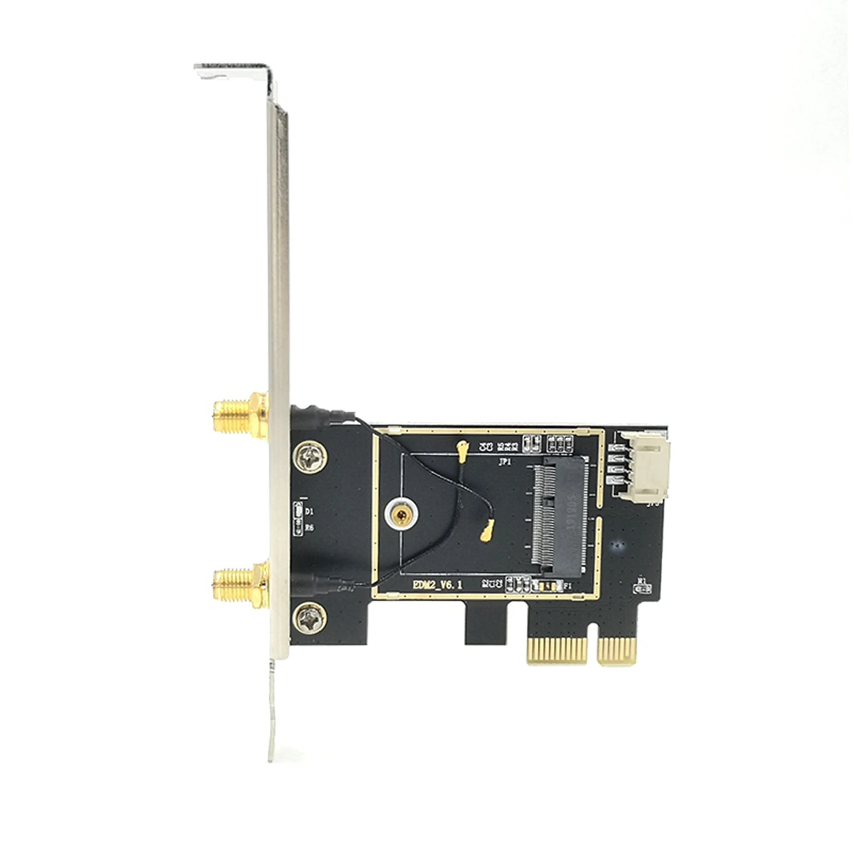 10X NGFF M2 Wireless Card To PCI-E Pcie Desktop Bluetooth Adapter With 2 AC Antenna For AX200 9260AC 8265NGW