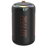 Zealot_MP1 Bluetooth Speaker, 60W Output Power Bluetooth 5.3 Speaker ,Stereo Sound IPX6 Waterproof,Micro SD Card,RGB Light