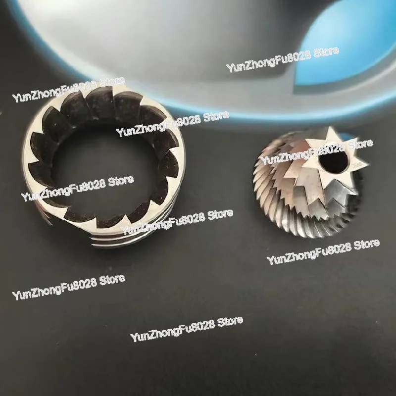Obrázek 5: 420 nerez ocel 38mm 7core otřepů 6pro jádra kompatibilní s timemore kaštan c/c2/c3/c3s/ štíhlý vyšší efektivita manuál bruska